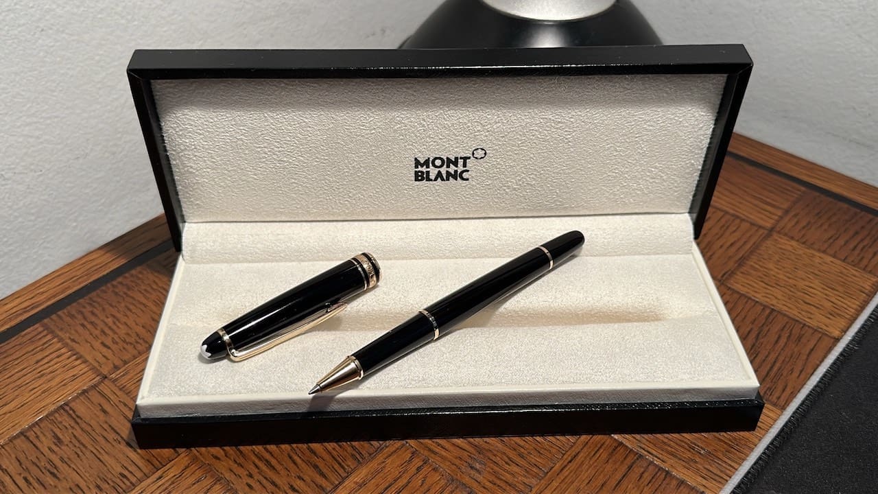 Montblanc pen in elegant presentation box.