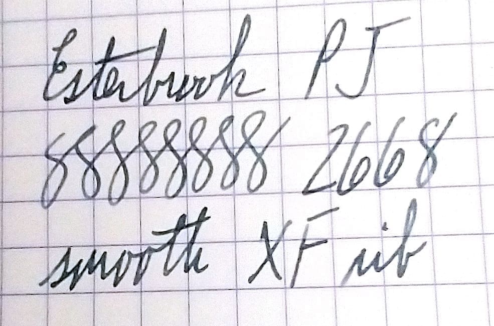 Handwritten notes with cursive and numerical entries on lined paper.