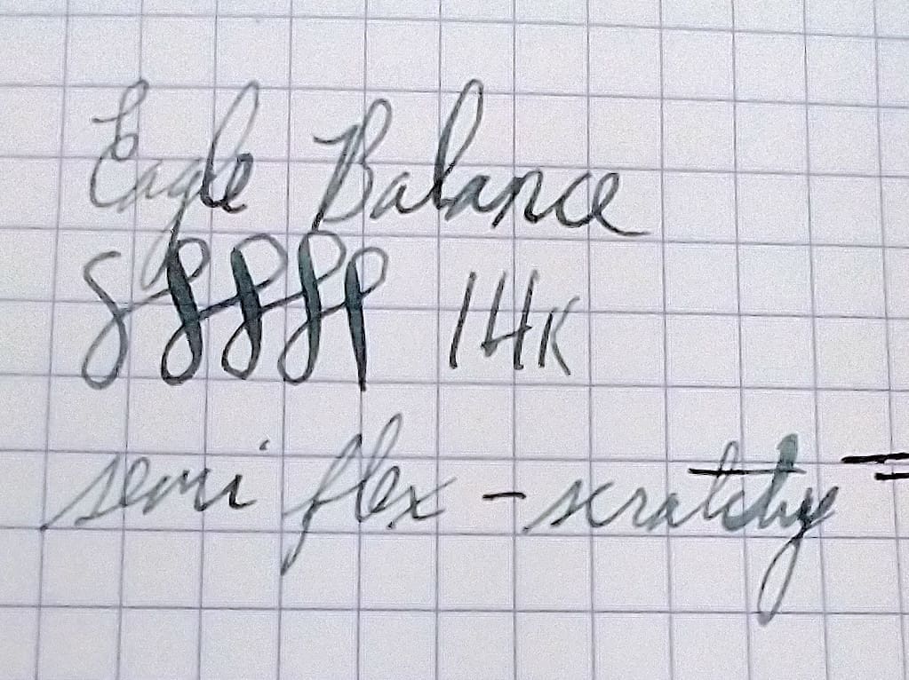 Eagle Balance writing sample